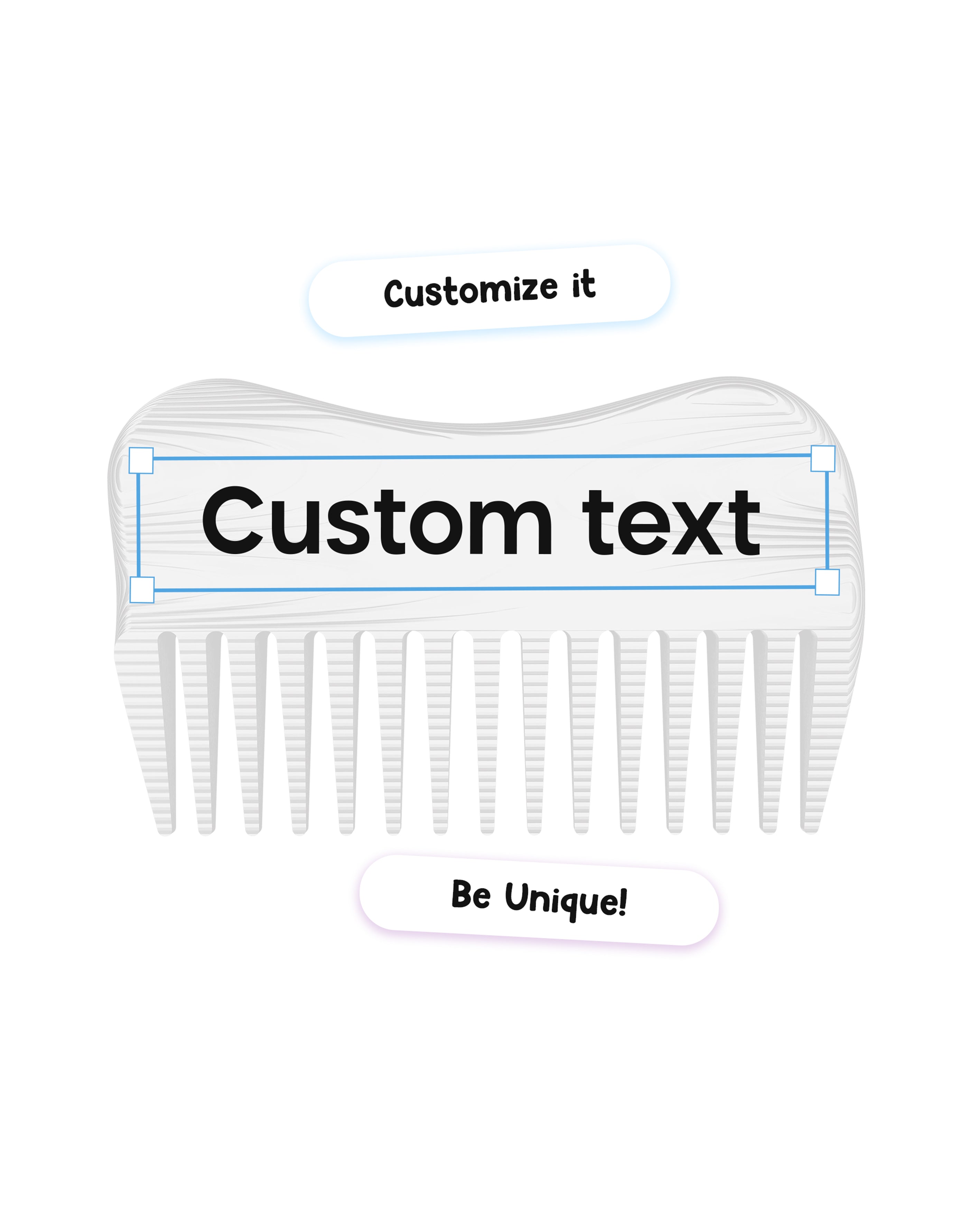 Customizable mane comb