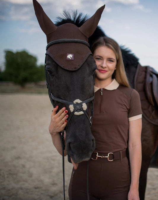 Sally "Cloud" fülvédő Velvet Chestnut