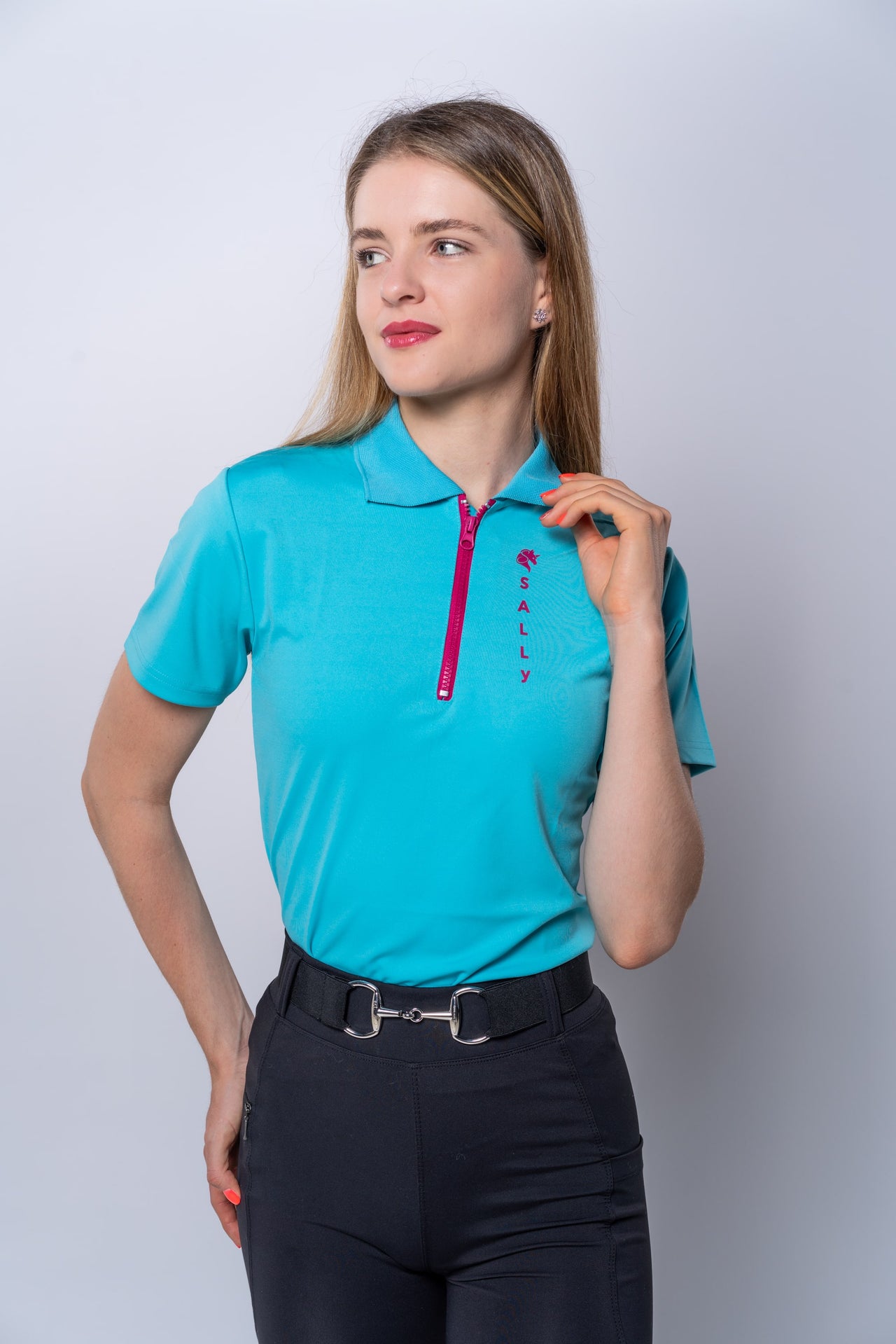 Sally jazdecké tričko – modré