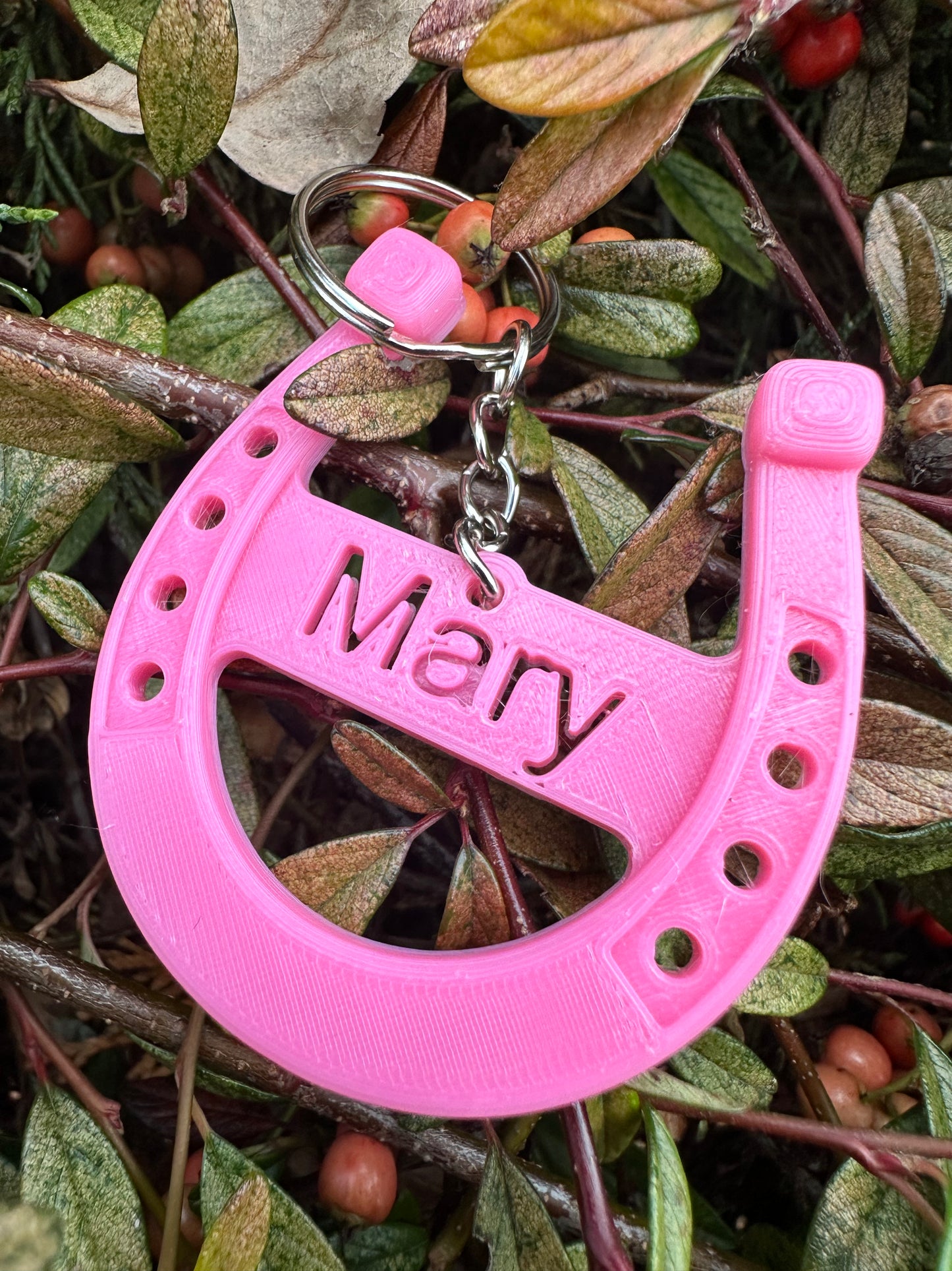 Horse shoe keychain