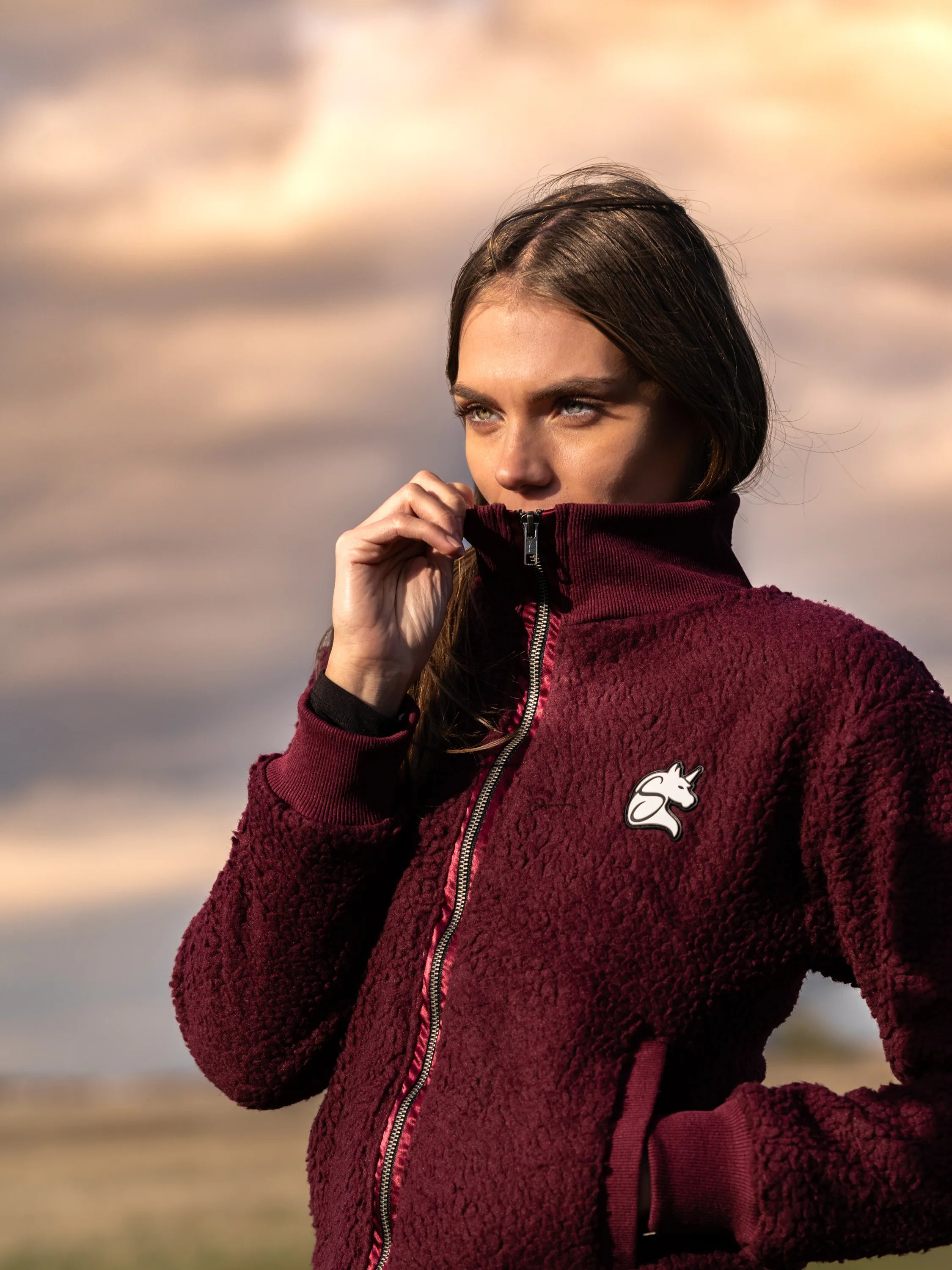 Sherpa pulcsi-Bordó