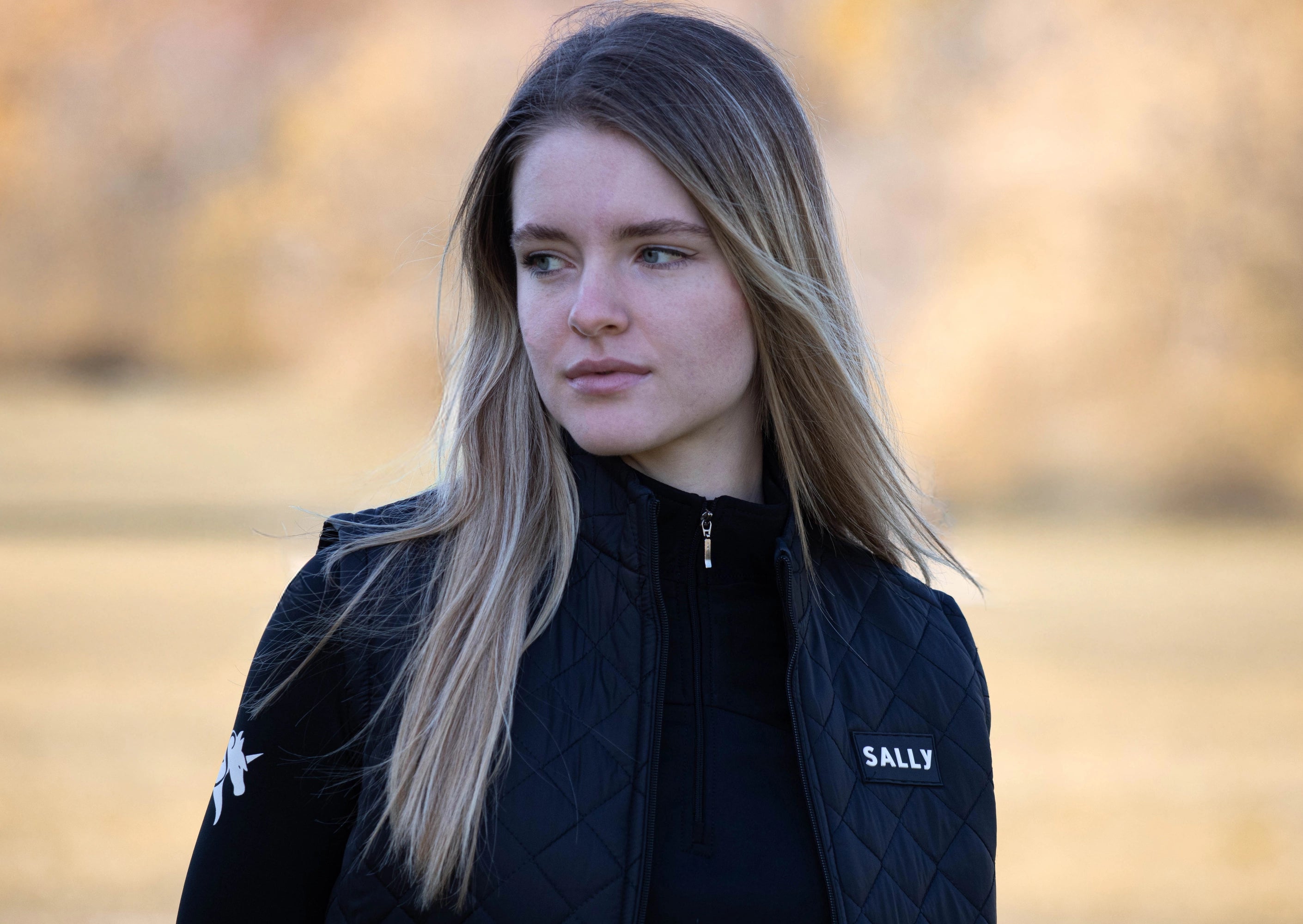 Sally steppelt mellény-Fekete